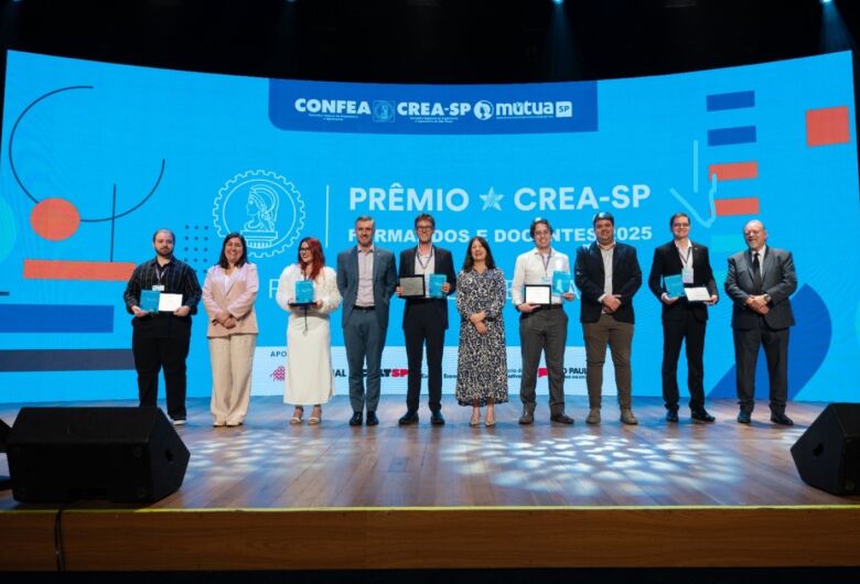 Premiação do Crea-SP celebra mérito acadêmico e conecta gerações da engenharia