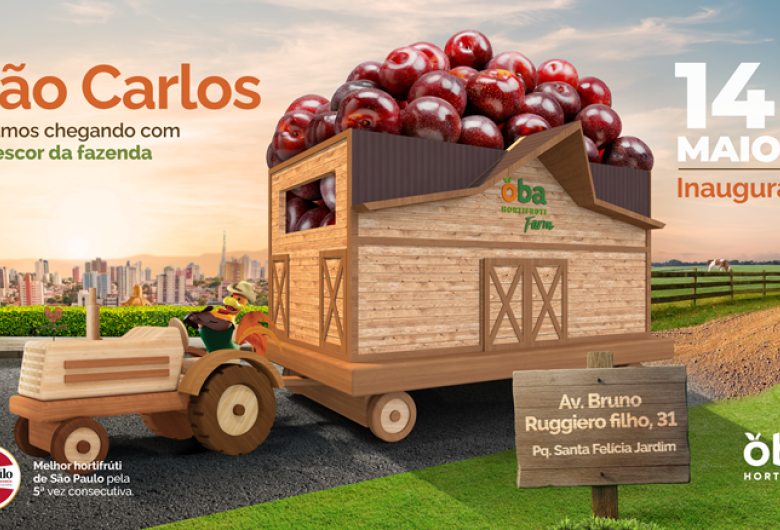 Oba Hortifruti inaugura unidade em São Carlos com geração de empregos e novo conceito de loja
