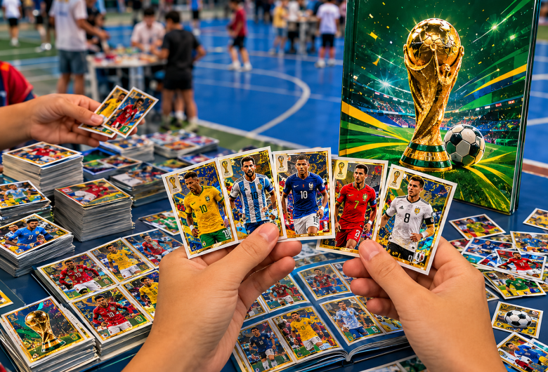 Estádio Municipal de Ibaté vira ponto de encontro de colecionadores de figurinhas da Copa do Mundo