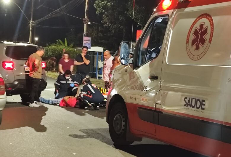 Motoboy fica ferido após colisão na Redenção