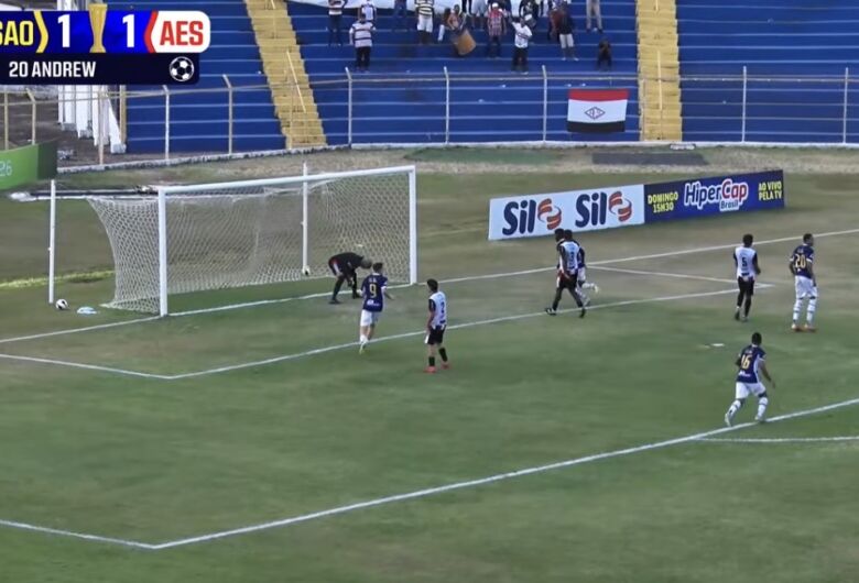 Gol no fim garante empate do São Carlos no Paulista da Segunda Divisão