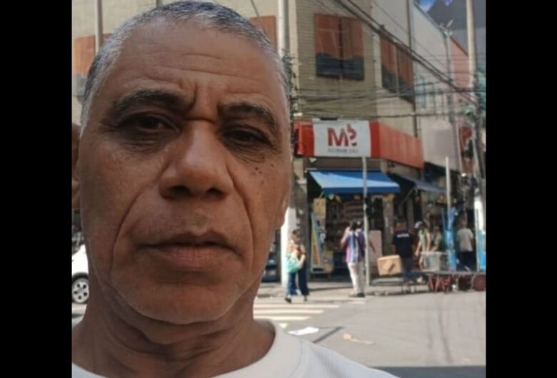 Homem de 59 anos desaparece e família pede ajuda para encontrá-lo
