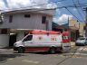 Pintor no momento em que era socorrido pelo Samu