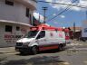 Pintor no momento em que era socorrido pelo Samu