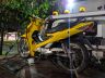 A moto foi apreendida. Veículo estava com a numeração do motor e do chassi raspados