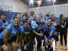 Equipe do Objetivo/Smec comemora a conquista do quinto título da competição