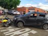 Momento em que o carro atingiu a moto