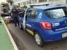 Motociclista recebe atendimento da equipe do Samu: encaminhada à Santa Casa