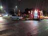 Vítima no momento em que era atendida pelos Bombeiros