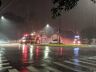 Vítima no momento em que era atendida pelos Bombeiros