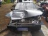 Pancada causou grandes danos ao carro envolvido no acidente