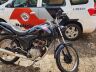 Uma das motos apreendidas pela PM