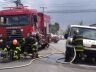 Fogo destruiu o motor da van que transportava os alunos