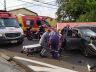 Veículos envolvidos na colisão tiveram danos de grande monta