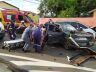 Veículos envolvidos na colisão tiveram danos de grande monta