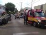 Ônix capotou e Gol subiu em cima da calçada após a batida