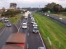 Trânsito congestionado na Washington Luís
