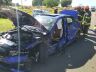 BMW ficou destruída após o forte impacto na SP-318