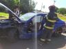 BMW ficou destruída após o forte impacto na SP-318