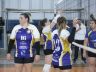 Jogadoras da AVS/Smec comemoram mais uma vitória