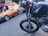 Moto ficou com a frente destruída
