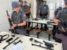 O treinamento, comandado pelo 1°Ten PM Danilo, instrutor de tiro, possibilitou aos policiais conhecer o armamento