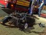 Moto envolvida no acidente