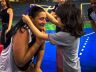 Momento da premiação: emoção foi a marca registrada do torneio de vôlei