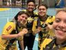 Jogadoras do Deportivo comemoram a conquista de mais um título