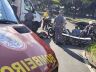 Motociclista é atendido após acidente: encaminhado à Santa Casa