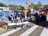 Veículos envolvidos no acidente no centro: duas pessoas feridas