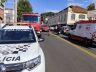 Vítima sendo socorrida