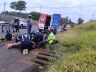 Vítima sendo socorrida