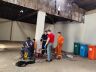 Vítima sendo socorrida