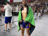 Orgulhoso, Ítalo Matheus exibe a medalha de bronze obtida no Mundial