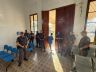 Policial doando sangue na Santa Casa