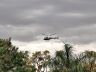Helicóptero Águia realizando buscas na região