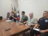 Autoridades da segurança comemoram resultados em entrevista coletiva que anunciou a redução da criminalidade em geral no município de Ibaté