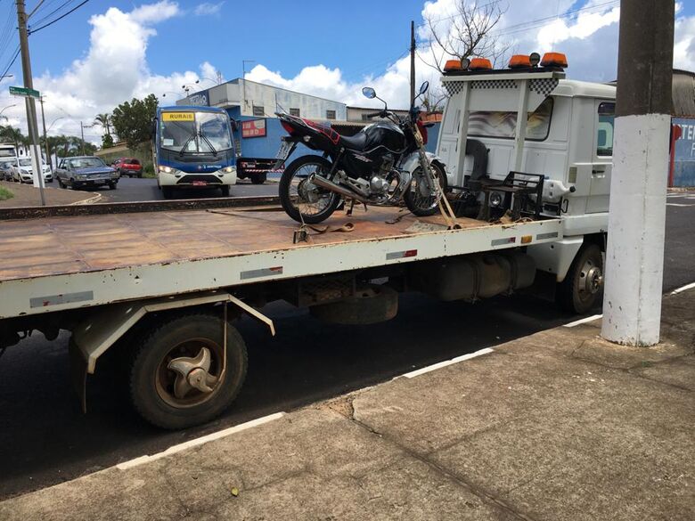 Operação Cavalo de Aço vistoria motos em Ibaté - Crédito: Divulgação