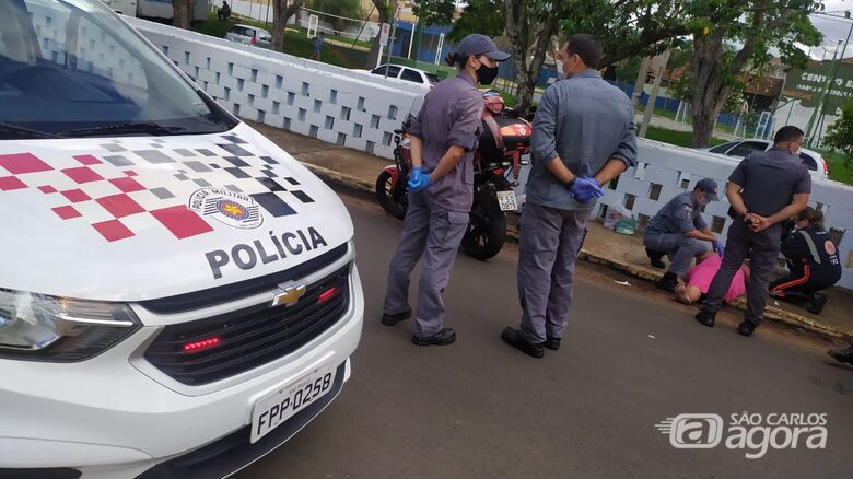 PMs salvam mulher que tentou contra a própria vida no Centro - Crédito: Maycon Maximino