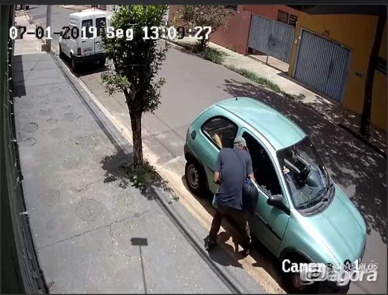 Denilson foi flagrado furtando celular no Santa Felícia - Crédito: divulgação