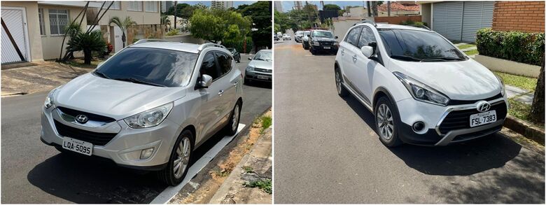 Carros que foram financiados em nome do aposentado foram apreendidos - Crédito: divulgação/Polícia Militar