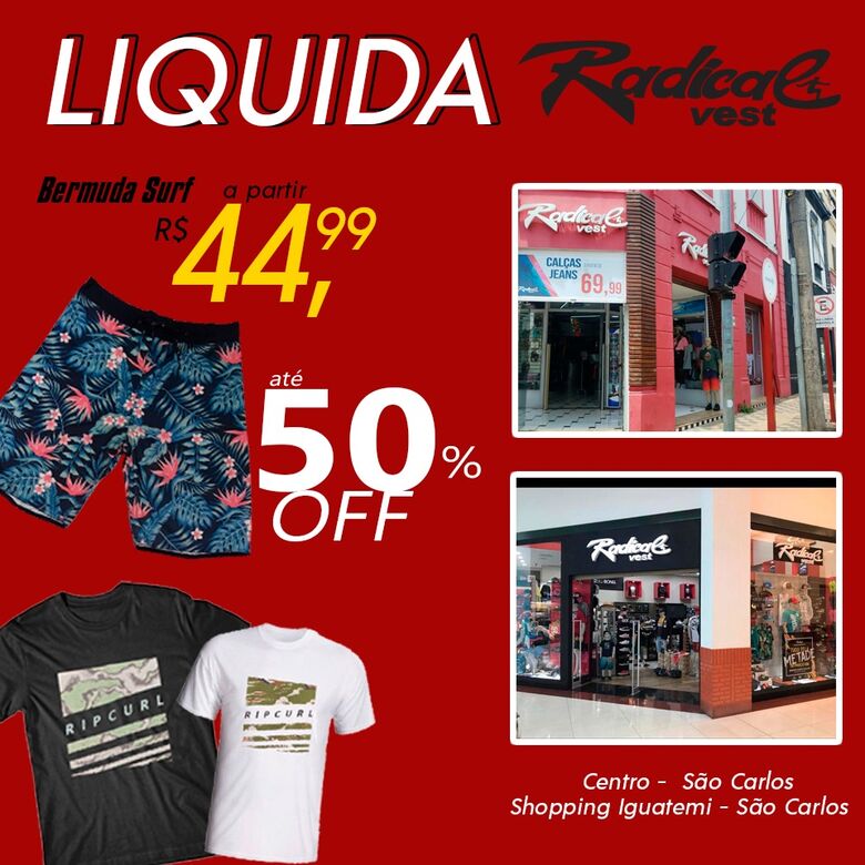 Começou a liquidação Radical Vest -