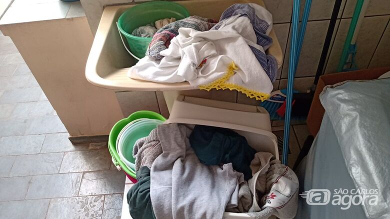 Várias donas de casa informaram que não puderam, ainda, lavar a roupa - Crédito: Divulgação