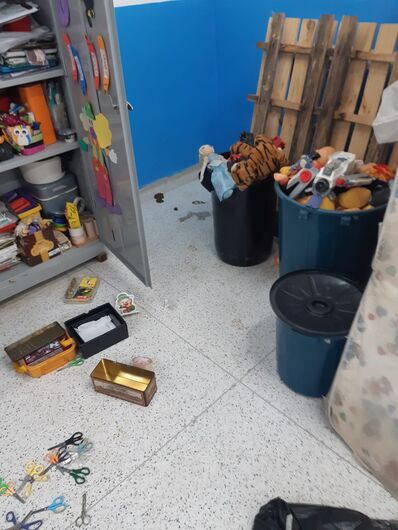 Além de vandalizar a escola, morador de rua disse que é usuário de drogas - Crédito: Maycon Maximino