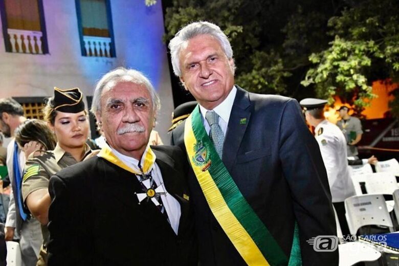 Osmar (esquerda) e Ronaldo Caiado, governador do estado de Goiás - Crédito: divulgação