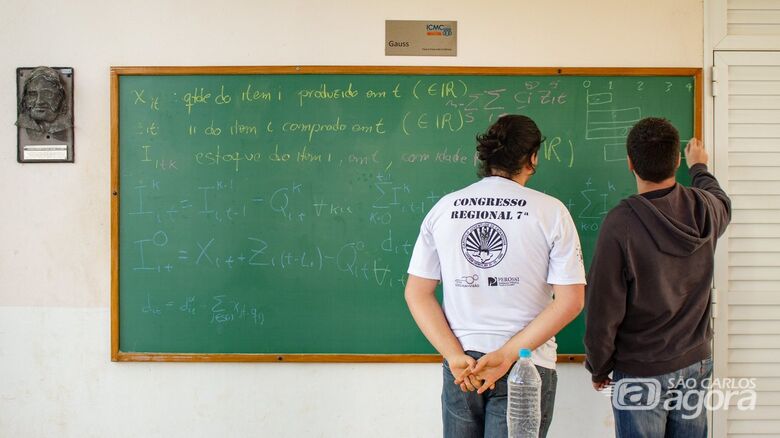 Esta será a 5ª edição da Escola de Matemática Aplicada do CeMEAI. Foto tirada antes da pandemia - Crédito: Divulgação
