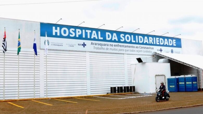 Hospital da Solidariedade que atende pacientes com Covid-19 em Araraquara - Crédito: divulgação
