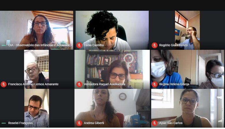 Reunião online reuniu vereadores, Secretarias e coletivos - Crédito: divulgação