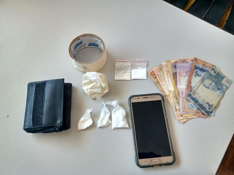 A droga apreendida em poder de Pardal - Crédito: Divulgação